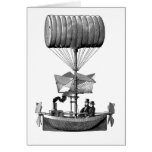 Cartão do dirigível de Steampunk