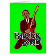 Cartão do feriado da banda de Barack