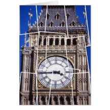 cartão do Londres-tempo