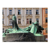 Cartão do memorial de Jan Hus Cartao Postal