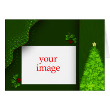 Cartão do modelo da foto do Natal