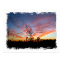 Cartão do por do sol de Mississippi Cartao Postal