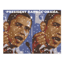 CARTÃO DO PRESIDENTE BARACK OBAMA CARTÕES POSTAIS