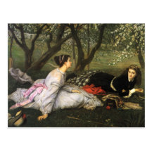 Cartão do primavera de James Tissot Cartao Postal