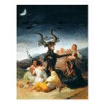 Cartão do Sabat das bruxas de Goya Cartões Postais