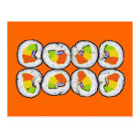 Cartão do sushi do sushi cartao postal