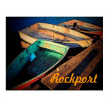 Cartão dos barcos de Rockport Cartão Postal