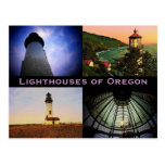 Cartão dos faróis de Oregon Cartão Postal