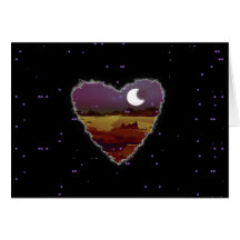 Cartão eclipsado do romance do amor dos namorados 