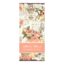 Cartão elegante do menu dos rosas de n de Flutterb Convites