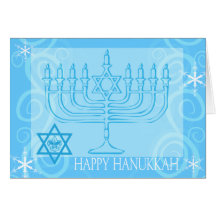 Cartão feliz de Hanukkah