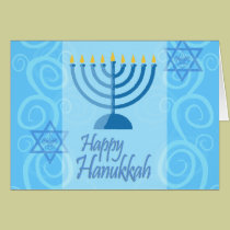 Cartão feliz de Hanukkah cartões