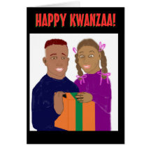 Cartão feliz de Kwanzaa