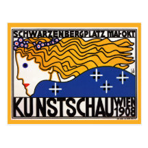 Cartão: Kunstschau Wien por Loffler Cartões Postais