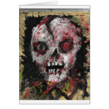 Cartão mau do zombi pelo jaque larson