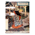 Cartão: Mês de janeiro - Janvier Cartoes Postais