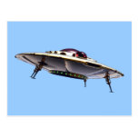 Cartão metálico do UFO Cartao Postal