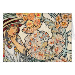 Cartão: Mucha - língua das flores