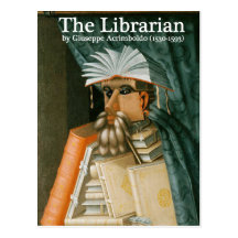 Cartão: O bibliotecário Cartões Postais