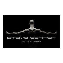 cartão pessoal profissional do instrutor/Bodybuild Modelo Cartao De Visita