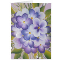 Cartão pintado floral bonito para tudo