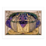 Cartão: Primavera por Frances Macdonald Cartão Postal
