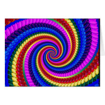 Cartão - teste padrão do Fractal do redemoinho do 