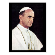 Cartão velho - papa Paul VI Cartoes Postais