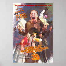 Cartaz cinematográfico estrangeiro horrível dos mo poster