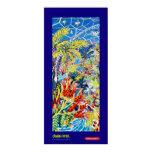 Cartaz da arte: Pintor azul de Eden posters