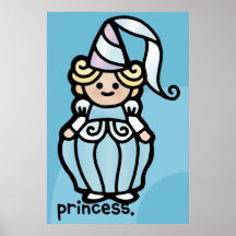 cartaz perfeito da princesa impressão