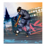 Cartaz urbano do skater posters