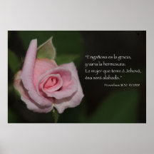 Cartel do 31:30 de Proverbios Impressão