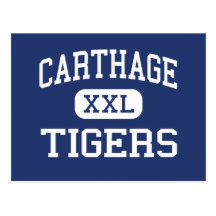 Carthage - tigres - júnior - Carthage Missouri Cartão Postal