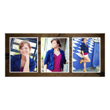 Cartões com fotos triplos do vazio da foto de Brow Convites Personalizados