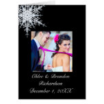 Cartões de agradecimentos do casamento no inverno
