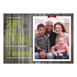 Cartões de foto de Natal Beachy rústicos modernos Convites Personalizado