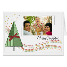 cartões de foto de Natal com árvore de Natal