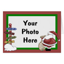Cartões de foto de Natal do modelo