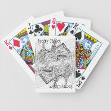 Cartões de jogo comemorativos do chalé de Sperry Carta De Baralho