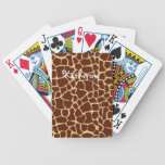 Cartões de jogo personalizados do girafa teste pad