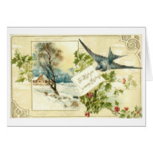 Cartões de natal do Victorian