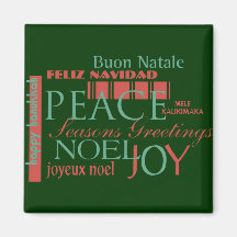 Cartões de natal imã