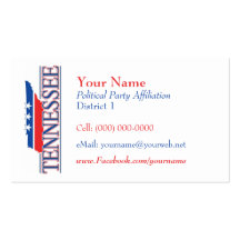 Cartões de visitas americanos - Tennessee