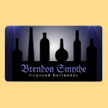 Cartões de visitas Bartending do barman dos serviç cartões de visita
