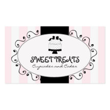 Cartões de visitas da padaria do bolo do cupcake