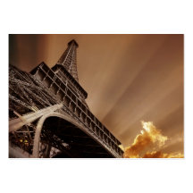 Cartões de visitas da torre Eiffel