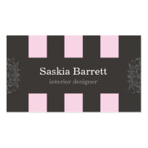 cartões de visitas > design de interiores [rosa]