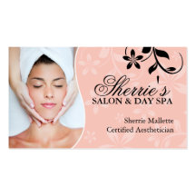 Cartões de visitas do Aesthetician