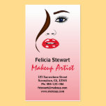 Cartões de visitas do Cosmetologist do maquilhador cartões de visita